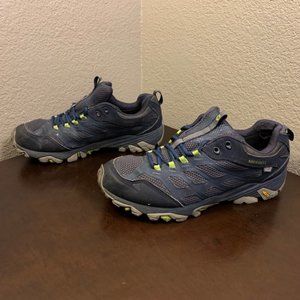 Merrell  Moab Vent 2 Hiking Shoe Vibram Soles Navy Blue Men's Size 9.5 Beaters